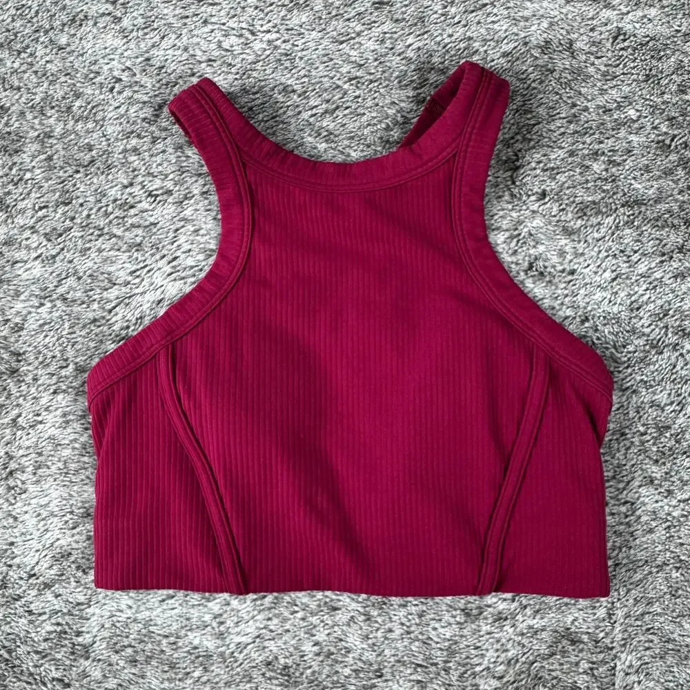 Lululemon Ribbed Nulu High Neck Bra B/C Women's 6